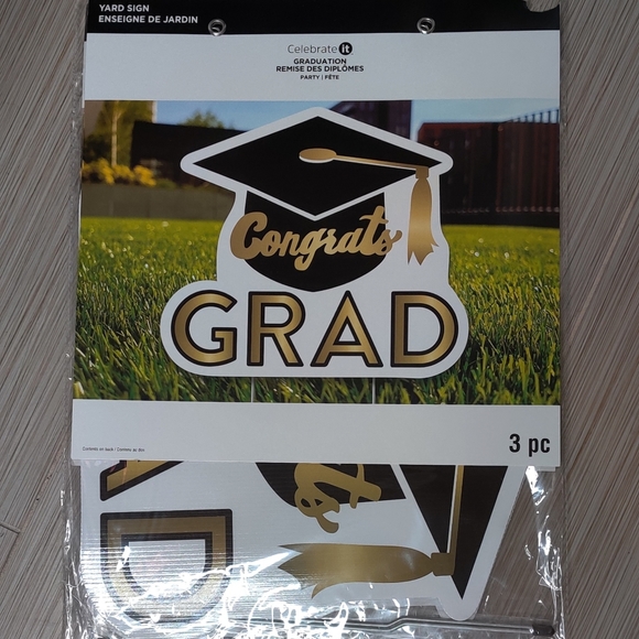 Amazon Party Supplies Congrats Grad Foam Yard Stake Sign Party